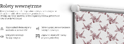 Függöny roló Origami hattyúk
