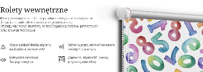 Roló árnyékoló Színes számok