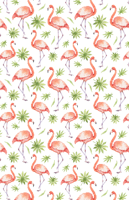 Ablakra roló Flamingó és levelek