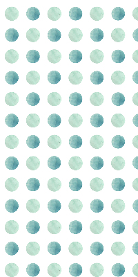Függöny roló Türkiz pöttyök fehér alapon