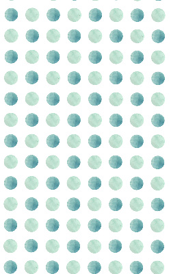 Függöny roló Türkiz pöttyök fehér alapon