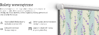 Roló árnyékoló Lila virágok