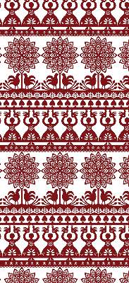 Függöny roló Barna minta