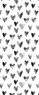 Függöny roló Fekete szívek