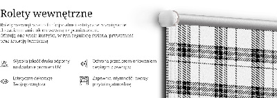 Függöny roló Szürke tartan