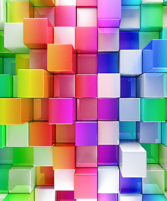Függöny roló Színes 3D kockák