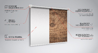 Ablakra roló Sötét fa