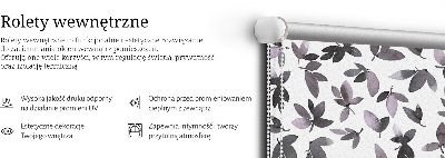 Roló árnyékoló Sötét rózsaszín levelek