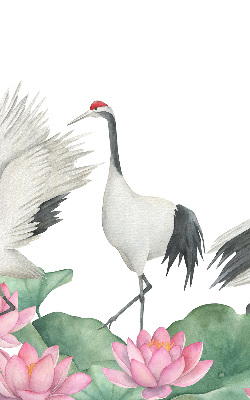 Függöny roló Daruk a liliomokban