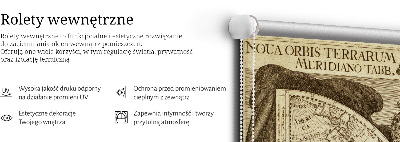 Roló árnyékoló Régi világtérkép