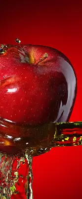 Sötétítő roló piros alma mintás