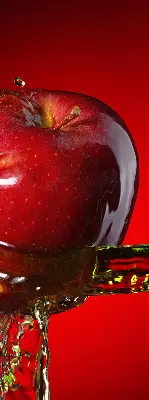 Sötétítő roló piros alma mintás