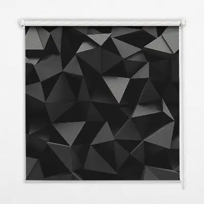 Ablakra akasztható roló fekete origami mintás