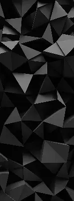 Ablakra akasztható roló fekete origami mintás