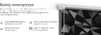 Ablakra akasztható roló Fekete origami
