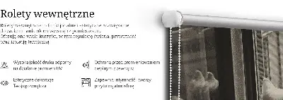 Sötétítő roló macskák az ablakban mintával