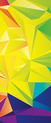 Ablakra akasztható roló Színes origami minta