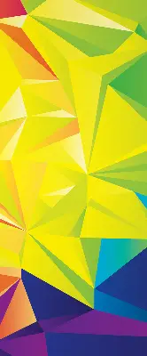 Ablakra akasztható roló színes origami mintával