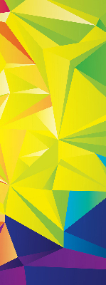 Ablakra akasztható roló Színes origami minta