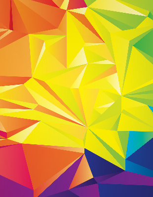 Ablakra akasztható roló Színes origami minta
