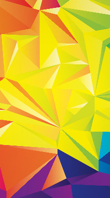 Ablakra akasztható roló Színes origami minta