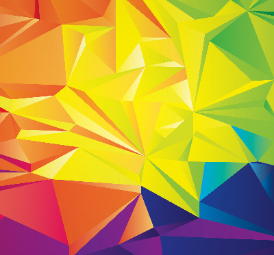 Ablakra akasztható roló Színes origami minta