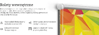 Ablakra akasztható roló színes origami mintával