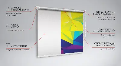 Ablakra akasztható roló színes origami mintával