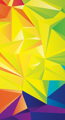 Ablakra akasztható roló Színes origami minta