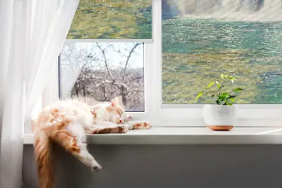 Sötétítő roló vízesés mintás