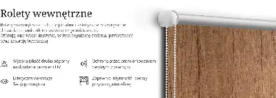 Ablakra szerelhető roló faipari kivitelben