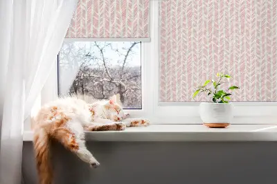 Ablakra szerelhető roló halszálkás mintával