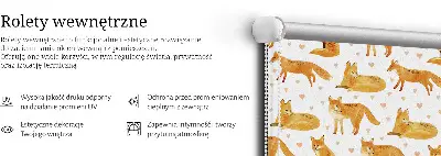 Sötétítő roló rókák mintával