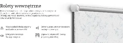 Sötétítő roló fehér márvány mintás