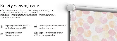 Ablakra szerelhető roló színes foltos mintázattal