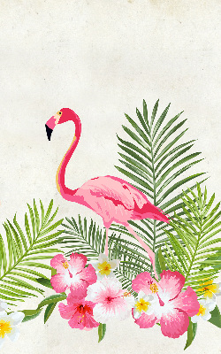 Ablakra szerelhető roló Flamingók a levelek mellett