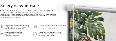 Sötétítő roló gepárdok egy ágon mintával