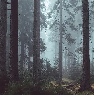 Ablakra szerelhető roló erdő éjszaka mintával