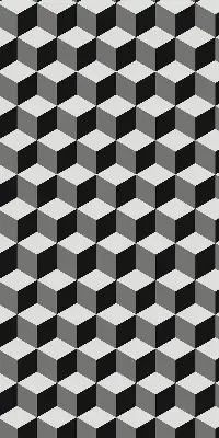 Ablakra akasztható roló 3D kockák mintával