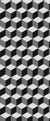 Ablakra akasztható roló 3D kockák mintával