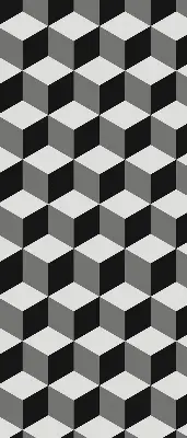 Ablakra akasztható roló 3D kockák mintával