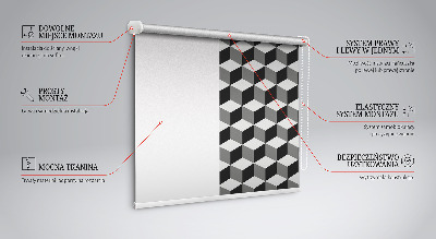 Ablakra akasztható roló 3D kockák