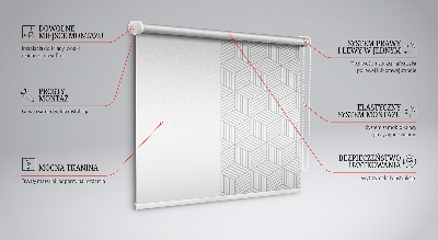 Ablakra szerelhető roló 3D kockák
