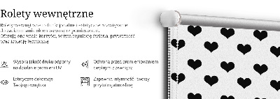 Sötétítő roló Fekete szívek