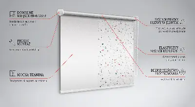 Ablakra szerelhető roló grafikai elemekkel