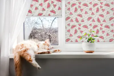 Ablakra szerelhető roló görögdinnye mintával