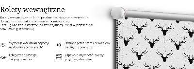 Sötétítő roló Fekete szarvasfejek