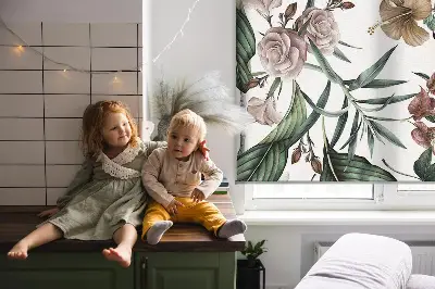 Ablakra akasztható roló egzotikus természet mintával