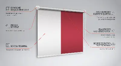 Sötétítő roló sötétvörös színű