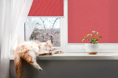 Ablakra szerelhető roló piros színben